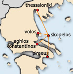 Mappa di Skopelos