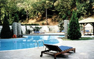 Greece, North Aegean, Thassos, Scala Potamias, Miramare Hotel, with pool
