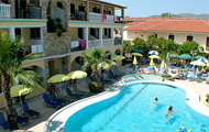 Plaza Hotel & Apartments in Laganas, Zakynthos, Ionian islands, vacation i n Greece.