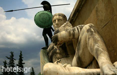 Das Denkmal in Thermopylae
