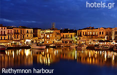Rethymnon prefecture crete island hotels and apartments greece